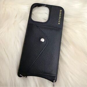 Bodie Bandolier iPhone 15Pro Max Case - Black/Silver